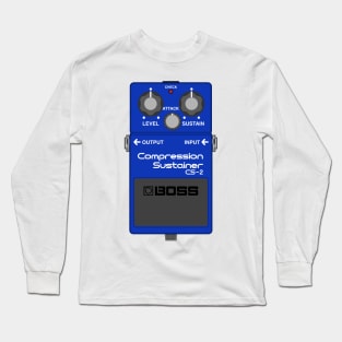 Boss CS-2 Compression Sustainer Guitar Effect Pedal Long Sleeve T-Shirt